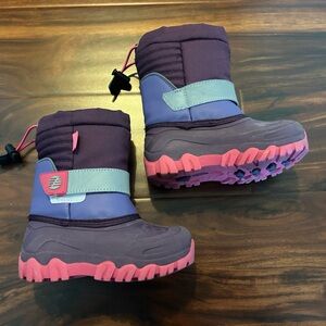 Zella Girl Purple and Pink Kids Rain & Snow Boots